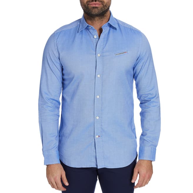 Diesel Blue Harras Cotton Shirt