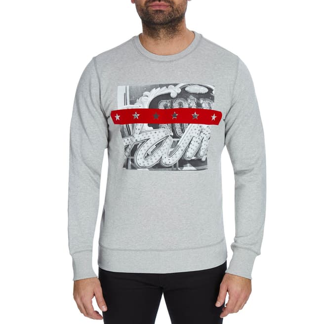 Diesel Grey Joe Print Sweatshirt