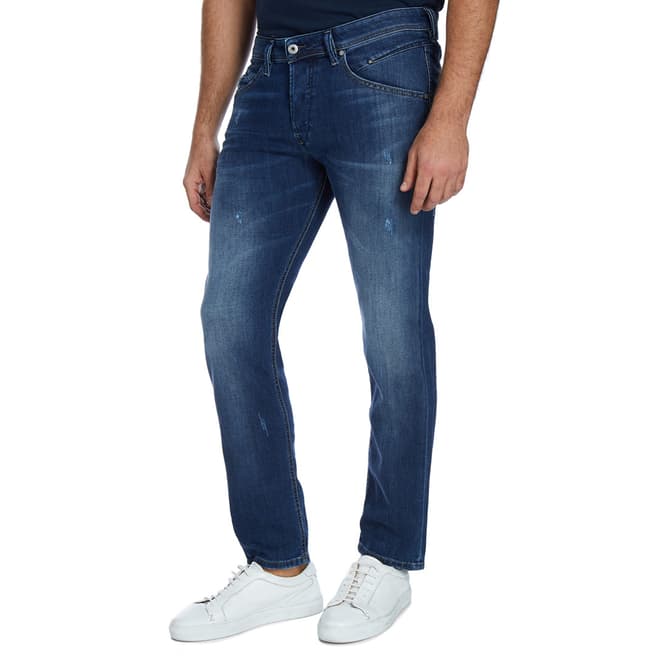Diesel Blue Denim Belther Slim Stretch Jeans