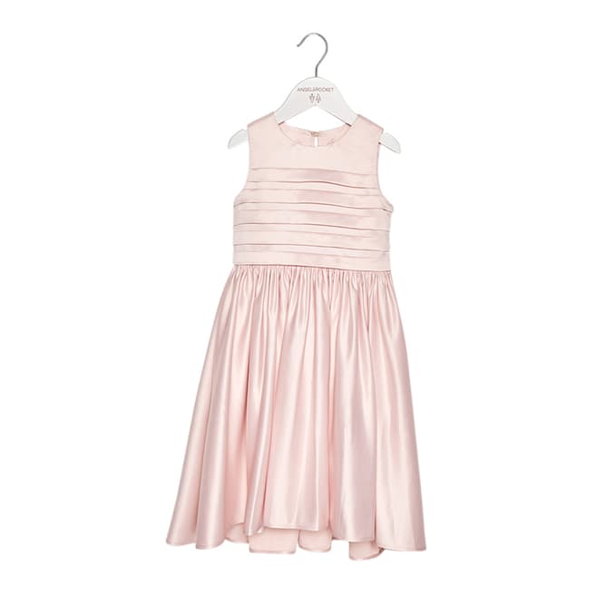 Angel & Rocket Girls Pink Gracie Pleat Bodice Dress