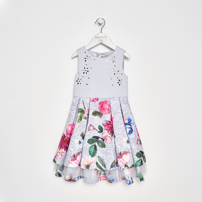 Angel & Rocket Girls Sophia Floral Print Layered Dress