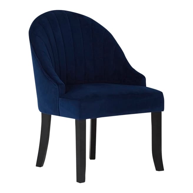Fifty Five South Denby Chair, Blue Fabric