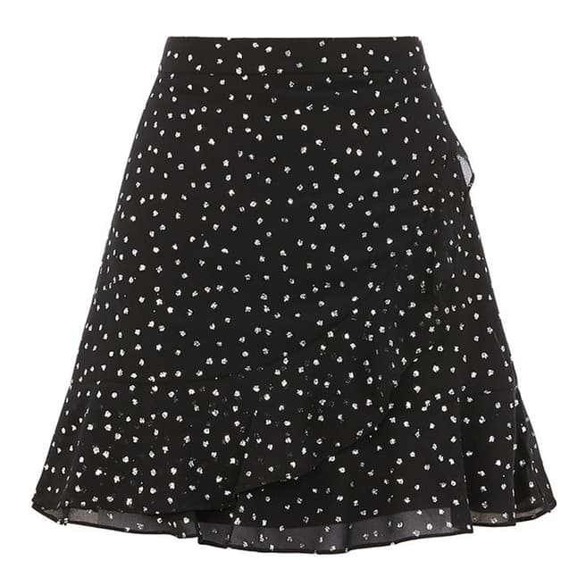 Oasis Multi Glitter Spot Flippy Skirt