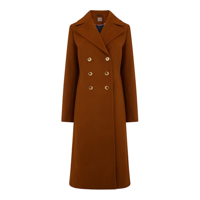Oasis Mid Brown Linden Long Coat