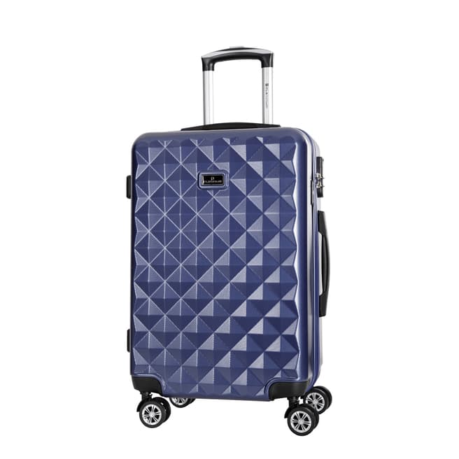 Platinium Marine Blue Gregoria 8 Wheel Suitcase 60cm