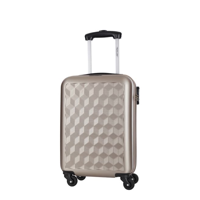 Travel One Beige Anderson Low Cost 4 Wheel Suitcase 46cm