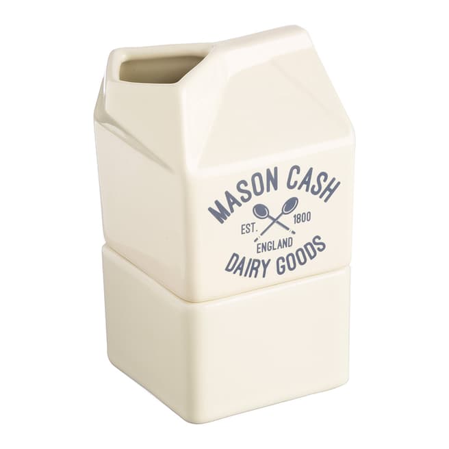 Mason Cash Varsity Cream &Amp; Sugar Carton