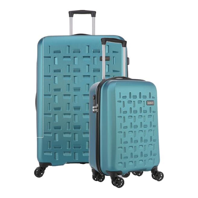 Antler Teal Richmond Exclusive 2 Piece Luggage Set 55cm & 79cm