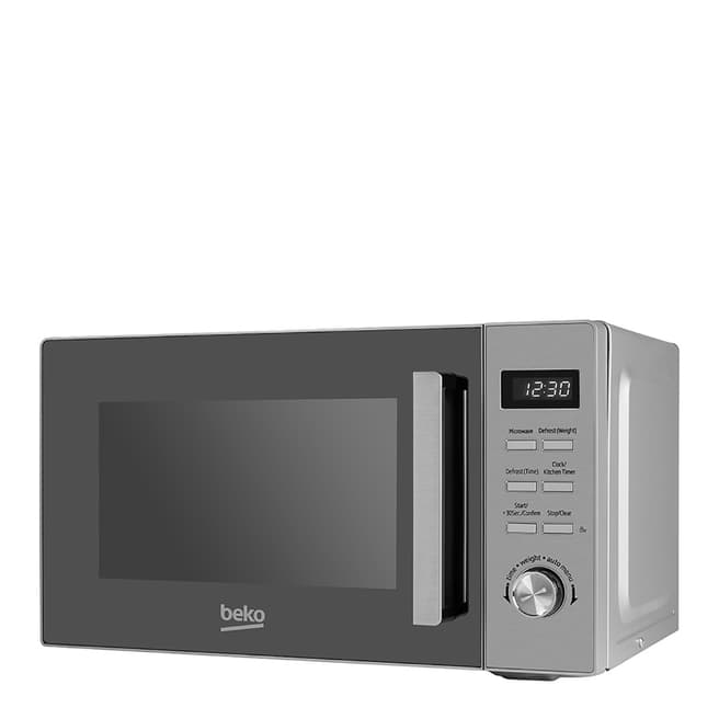 Beko Stainless Steel Compact Microwave, 800W 