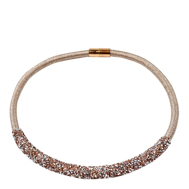 Amrita Singh Gold Tone Multi-Faceted Glass Bead Collar Necklace