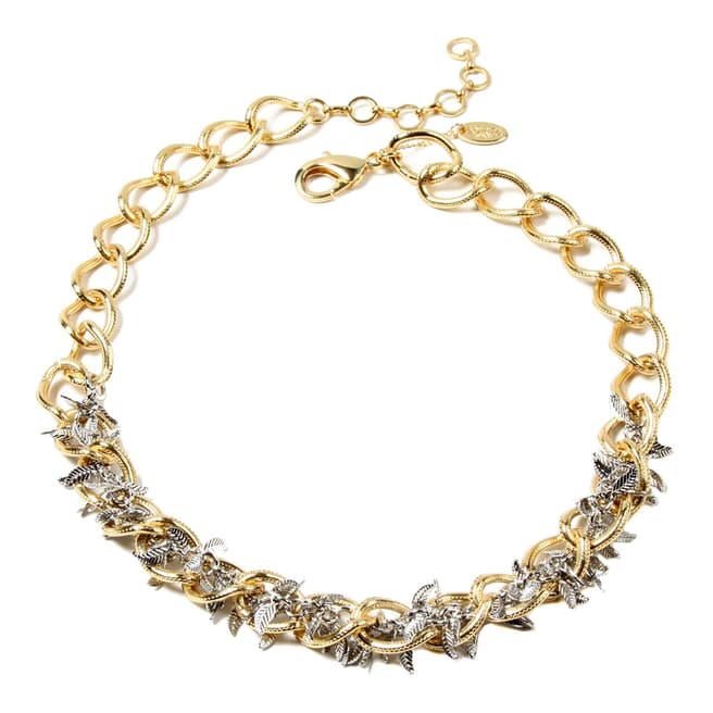 Amrita Singh Gold / Silver Petal Necklace
