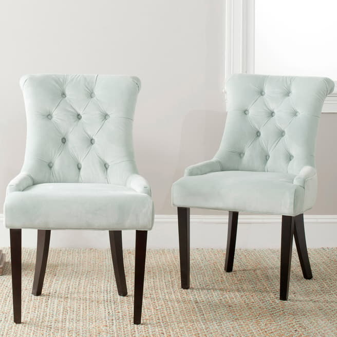 Safavieh Caroline Dining Chair ( Set of 2 ) light blue