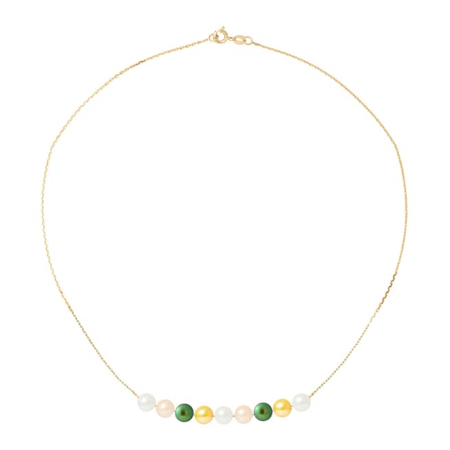 Just Pearl Yellow/Silver Pearl Necklace