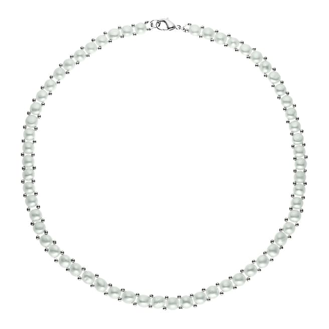 Mitzuko White/Silver Pearl Necklace