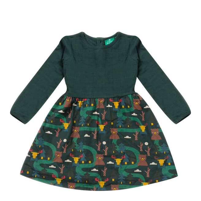 Little Green Radicals Nordic Forest Little Twirler Dress
