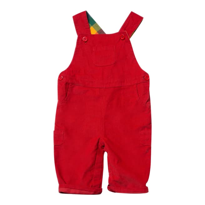 Little Green Radicals Red Classic Dungarees
