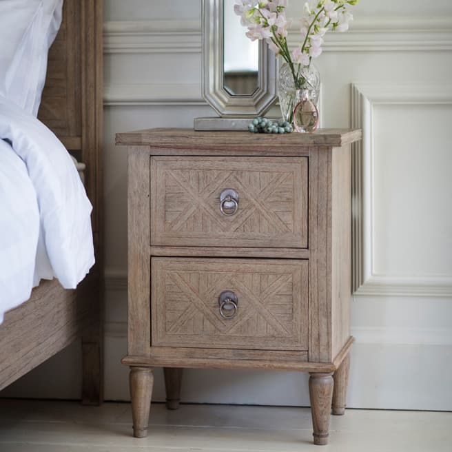 Gallery Living Madison 2 Drawer Bedside Table