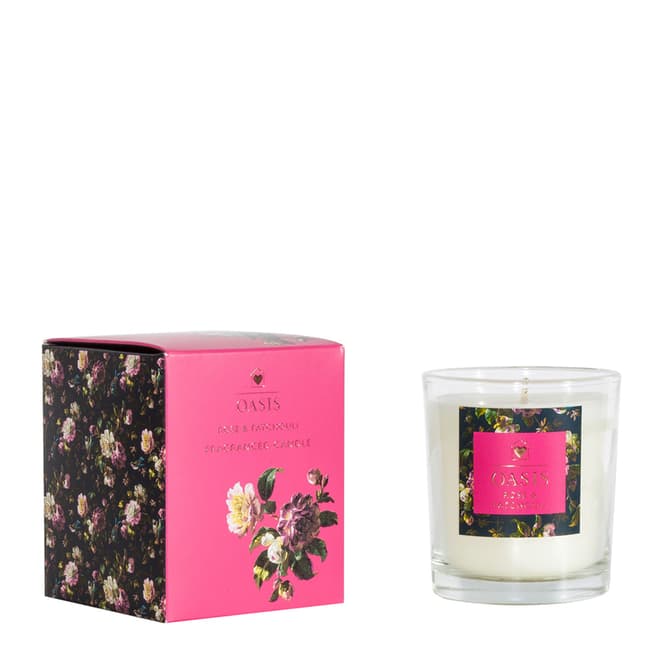 Oasis Rose & Patchouli Glass Candle