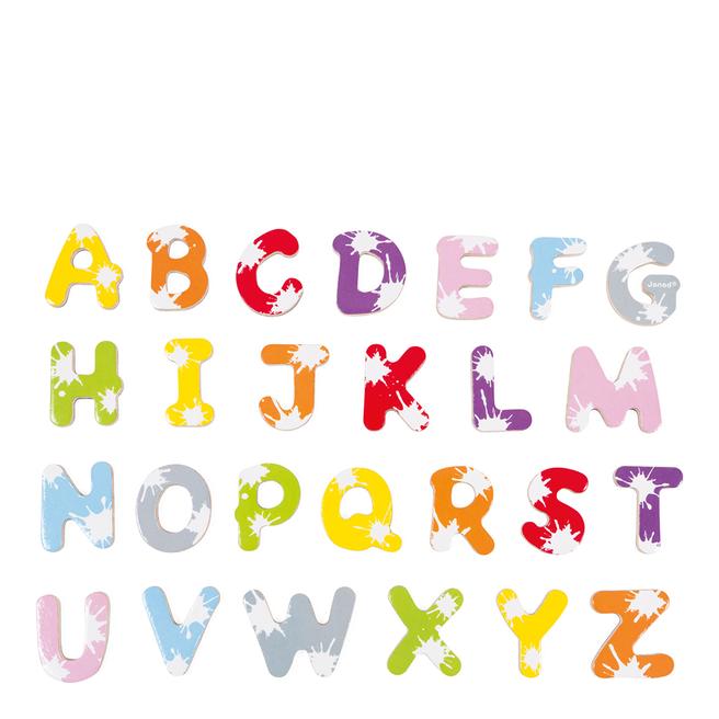 Janod Set Of 52 Splash Magnetic Letters