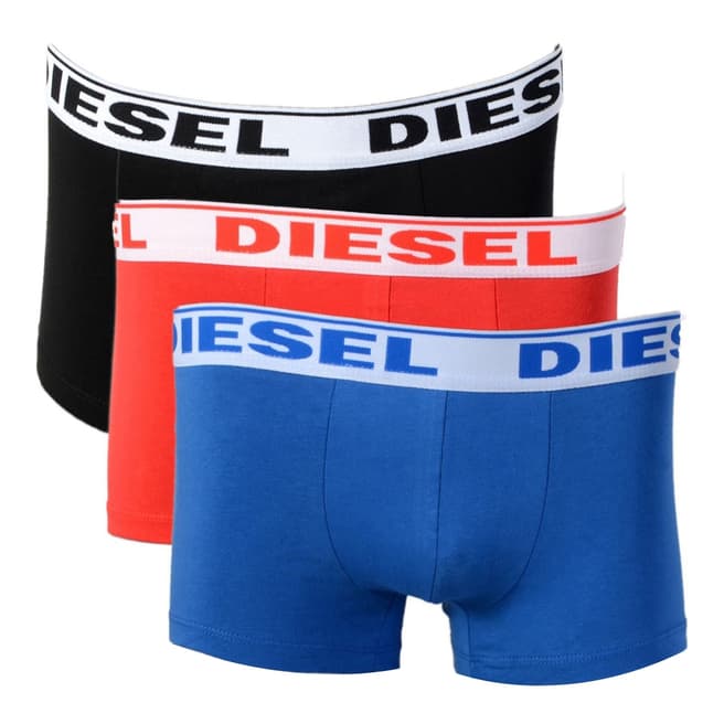 Diesel Black/Red/Blue 3 Pack Shawn Boxers