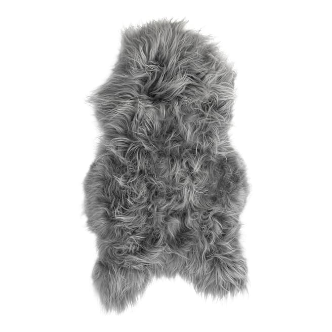 Arctic Fur Grey Icelandic Sheepskin Rug 100x55cm