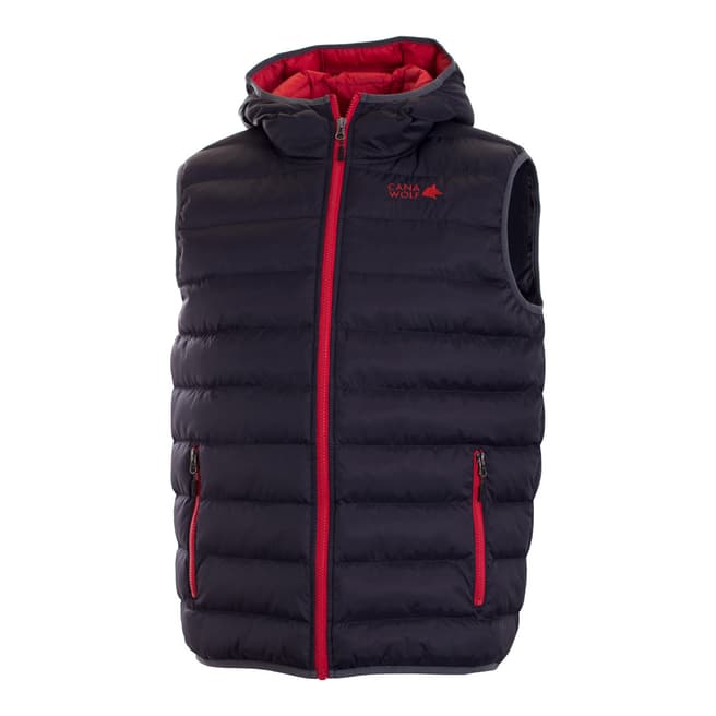 CANA WOLF Navy/Red Drift Insulated Vest