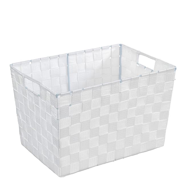 Wenko Adria Medium Bathroom Basket, White