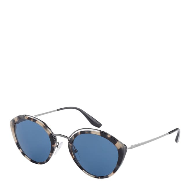 Prada Women's Gunmetal / Grey Mirrored Prada Sunglasses 53mm