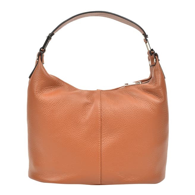 Carla Ferreri Cognac Shoulder Bag