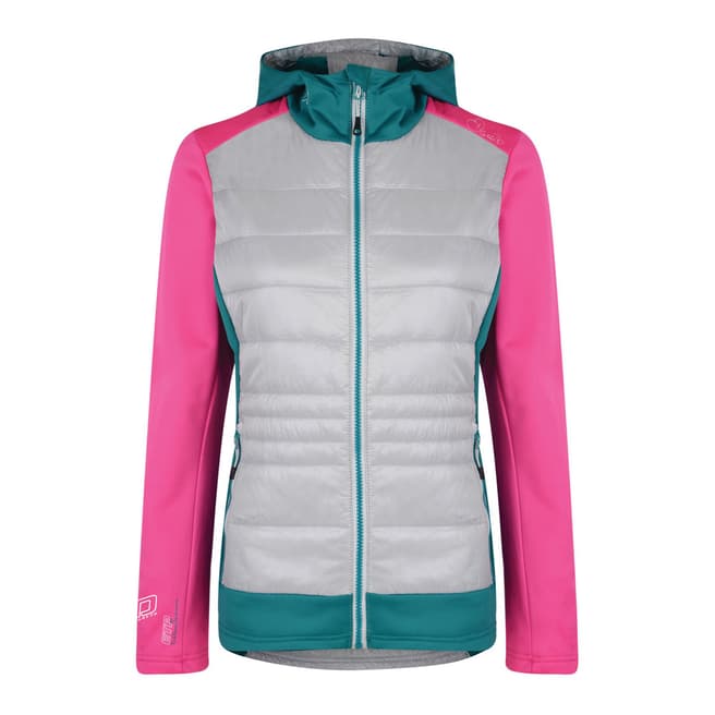 Dare2B Pink/Grey Inset Hybrid Jacket