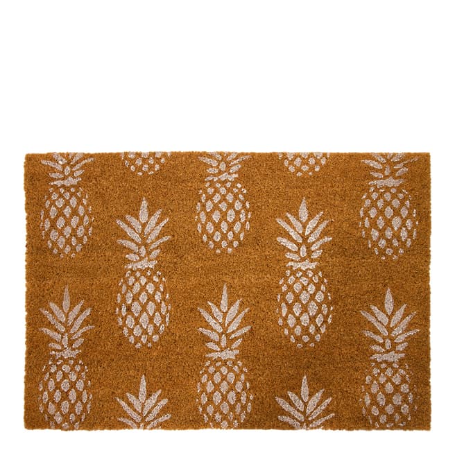 Artsy Doormats Natural & White Pineapple Large Doormat