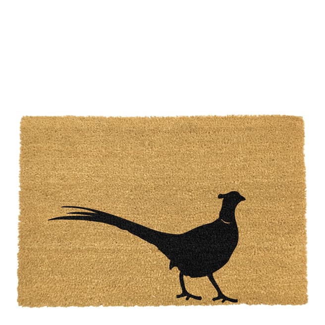 Artsy Doormats Natural & Black Extra Large Pheasant Doormat