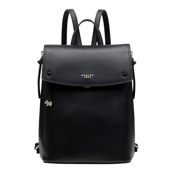 Radley Black Flapover Small Backpack