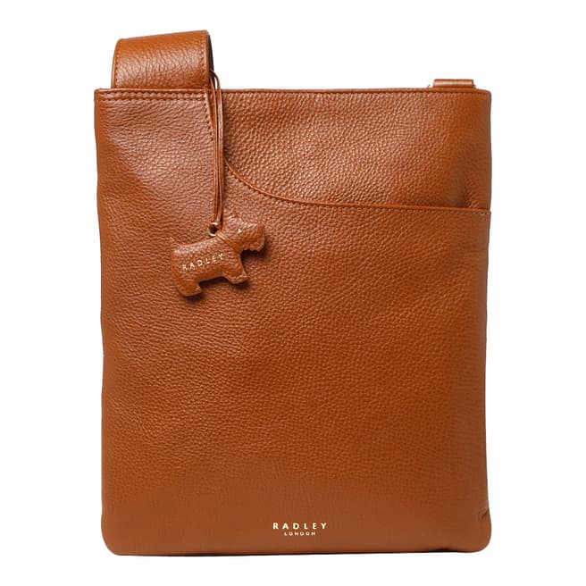 Radley Tan Medium Ziptop Pocket Crossbody Bag