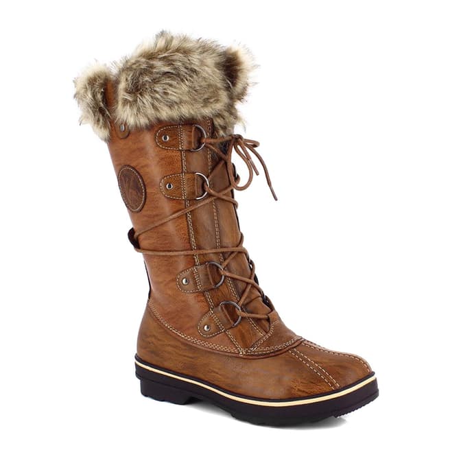Kimberfeel Brown Manon Snow Boots