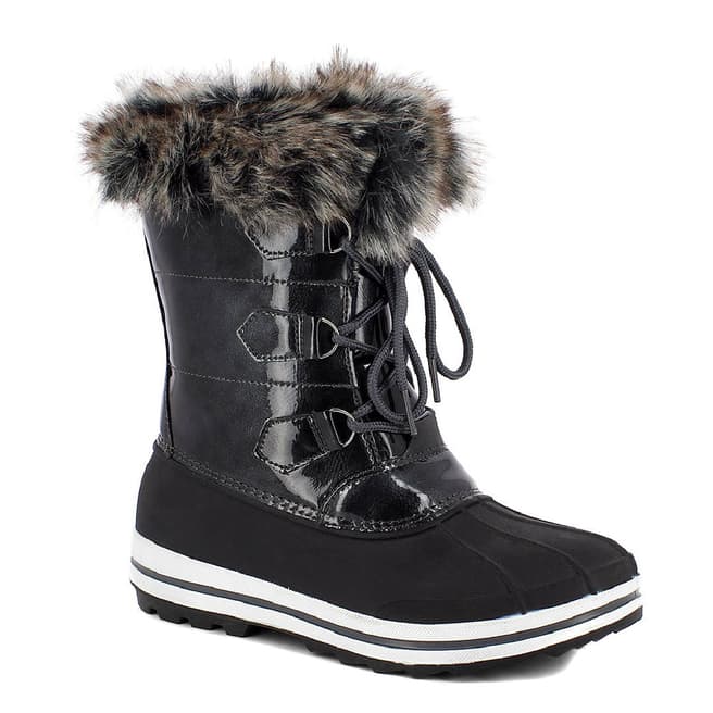 Kimberfeel Grey Morzine Lace Up Snow Boots 