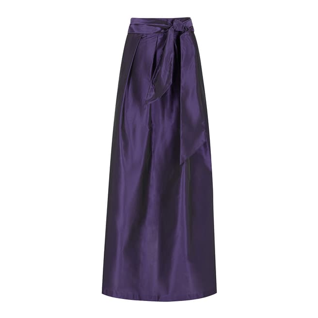 Coast Purple Tilly Tie Detail Skirt