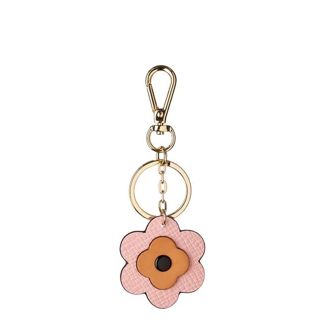 Orla Kiely Tea Rose 6 Petal Flower Key Ring