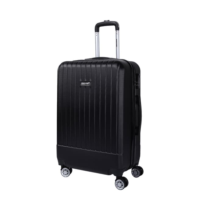Bagstone Black 8 Wheel Spirit Suitcase 66cm