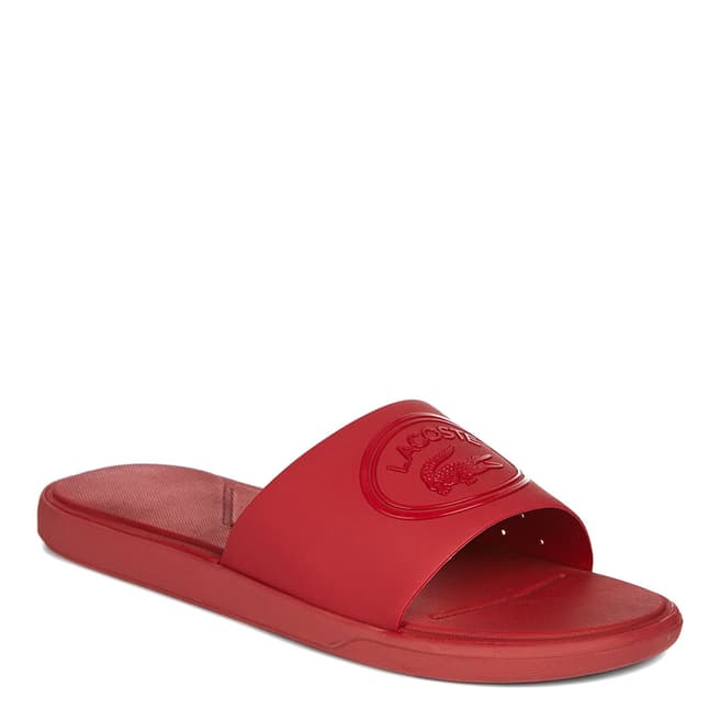 Lacoste Red L.30 Classic Slides 