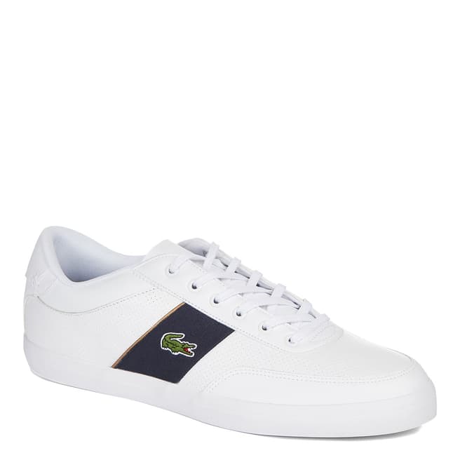 Lacoste White Leather Court-Master 318 Trainers 
