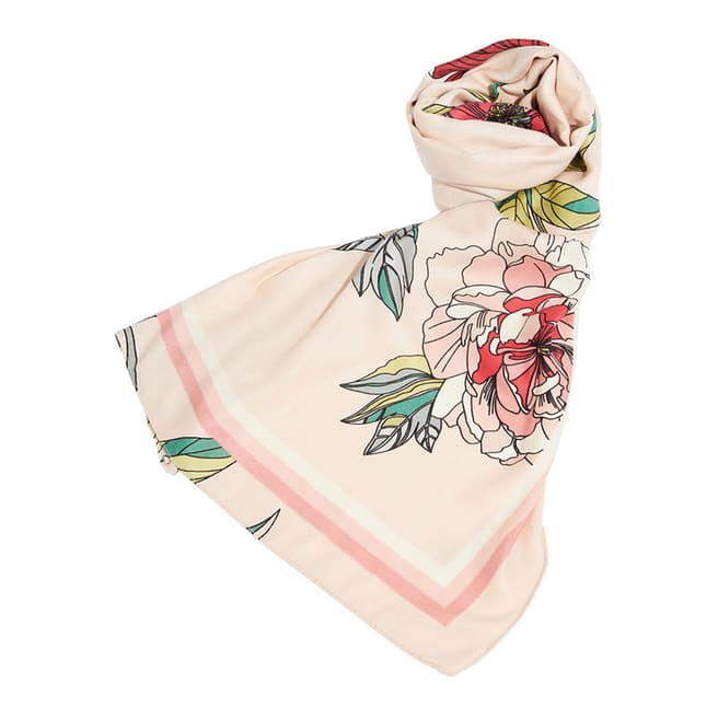 Oasis Natural/Multi Bold Bloom Scarf