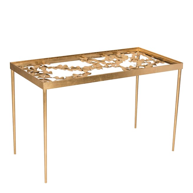 Safavieh Mirielle Leaf Desk, Gold / Clear