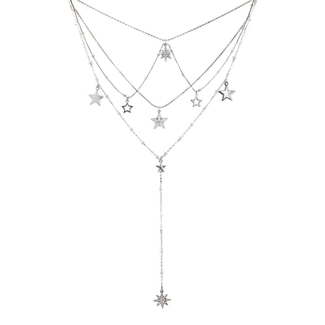 BiBi Bijoux Silver Crystal Necklace 