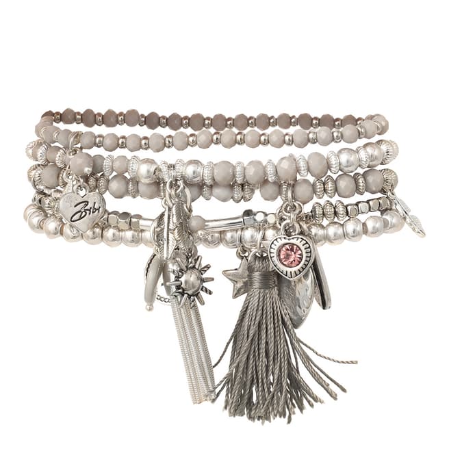 BiBi Bijoux Grey/Silver Crystal Bracelet