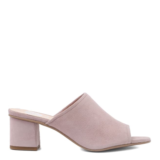 Hudson London Taupe Suede Tabitha Heeled Mules 