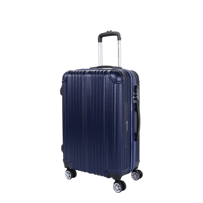 Platinium Blue Athenes 8 Wheel Suitcase 50cm