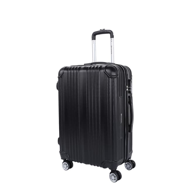Platinium Black Rockland 8 Wheel Suitcase 56cm