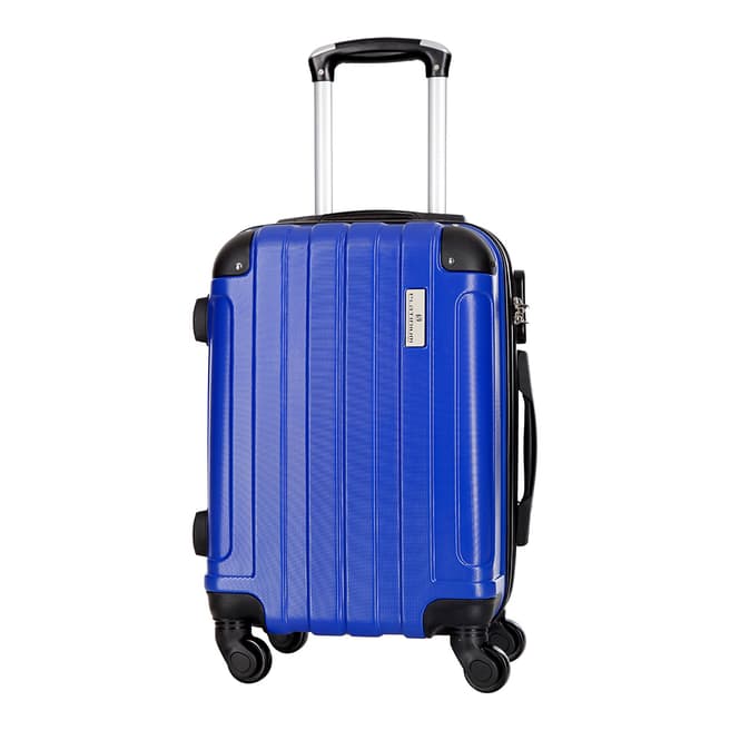 Platinium Blue Delos 4 Wheel Suitcase 66cm
