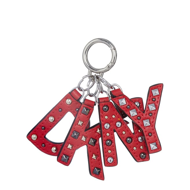 DKNY Rouge Leather Key Fob 